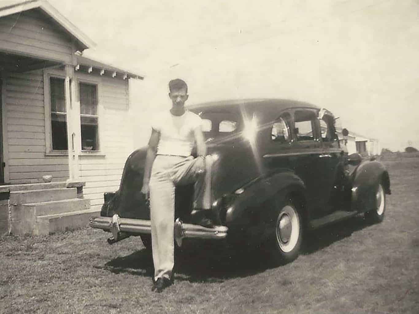 Person Sitting on Car